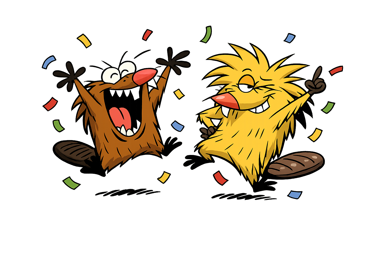 Бобры празднуют